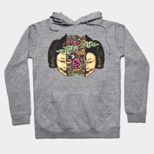 Split Head Gueisha Doodle Hoodie